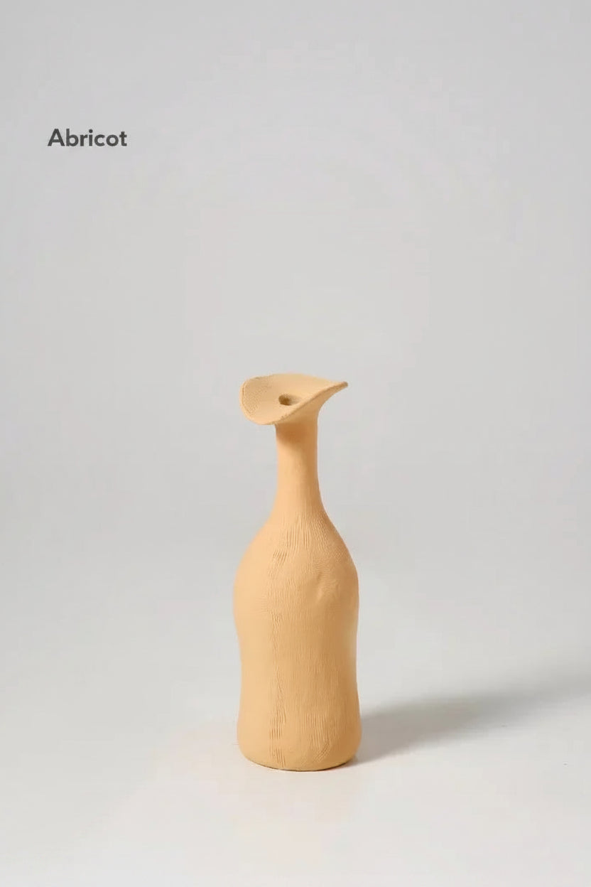 Vase Céramique Morandi – Silhouette brute, palette douce