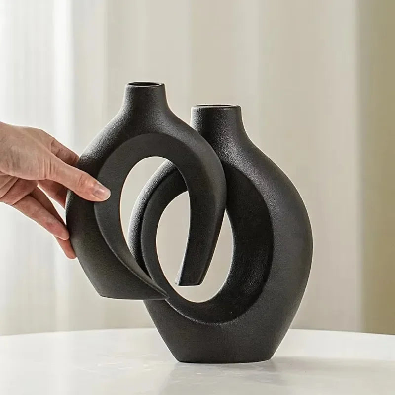 Duo de Vases Arches – Géométrie douce, élégance contemporaine