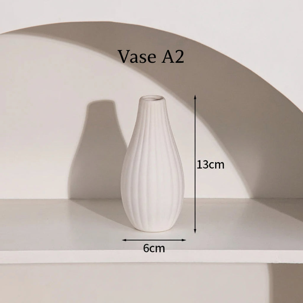 Vase Céramique Rétro – Formes rondes, âme douce