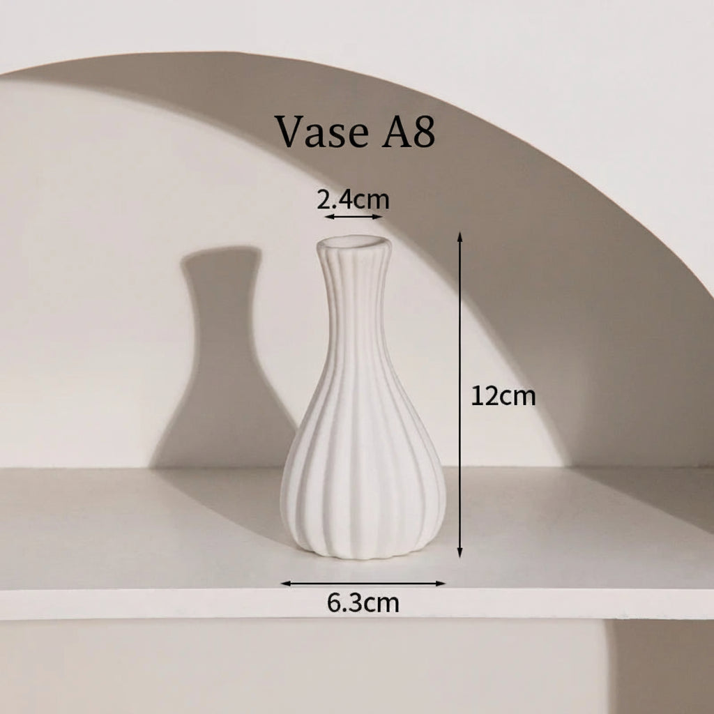 Vase Céramique Rétro – Formes rondes, âme douce