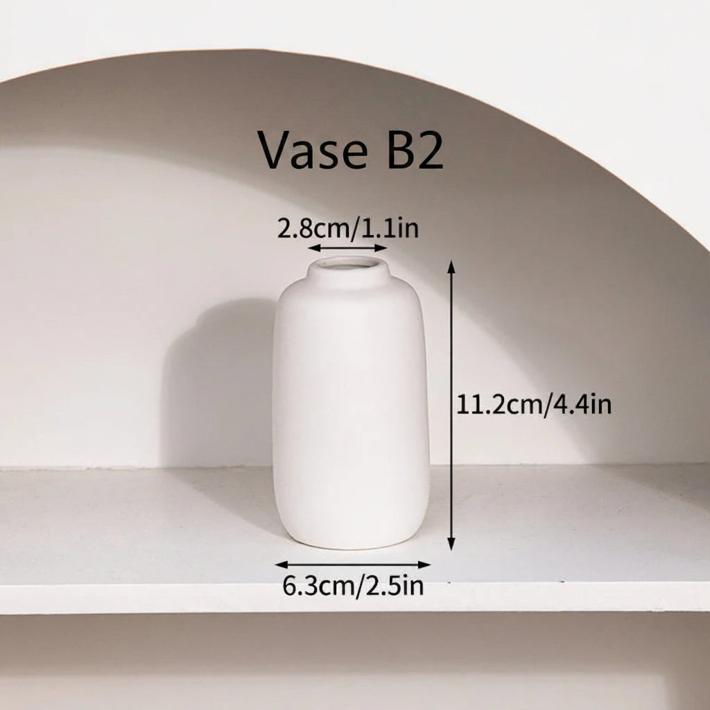 Vase Céramique Rétro – Formes rondes, âme douce