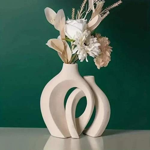 Duo de Vases Arches – Géométrie douce, élégance contemporaine