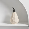 Sculpture Céramique Fruits – Pomme & Poire, minimalisme géométrique