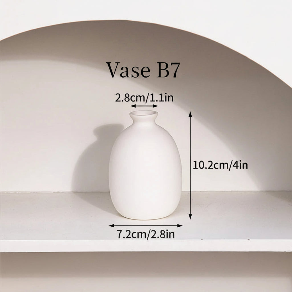 Vase Céramique Rétro – Formes rondes, âme douce