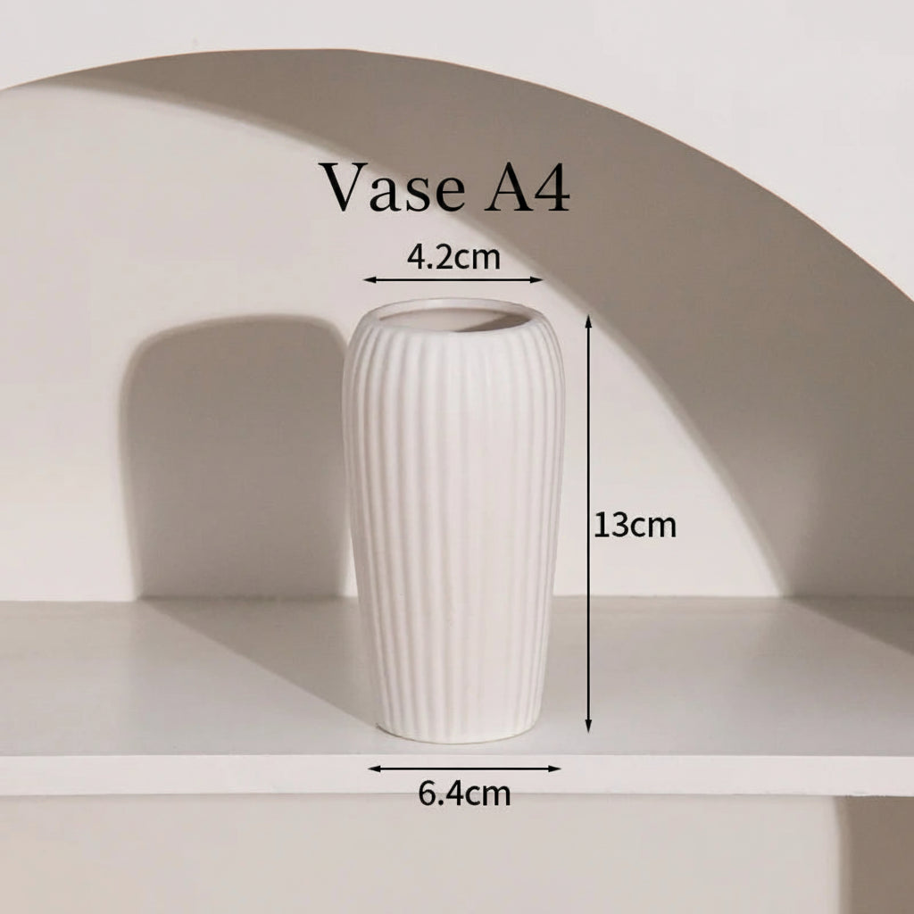 Vase Céramique Rétro – Formes rondes, âme douce