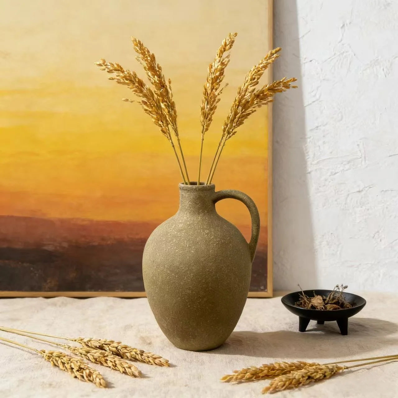 Vase Amphore Céramique Antique – Terre brute, âme méditerranéenne