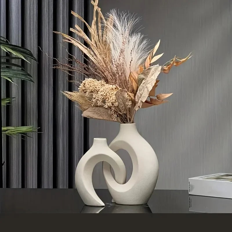 Duo de Vases Arches – Géométrie douce, élégance contemporaine
