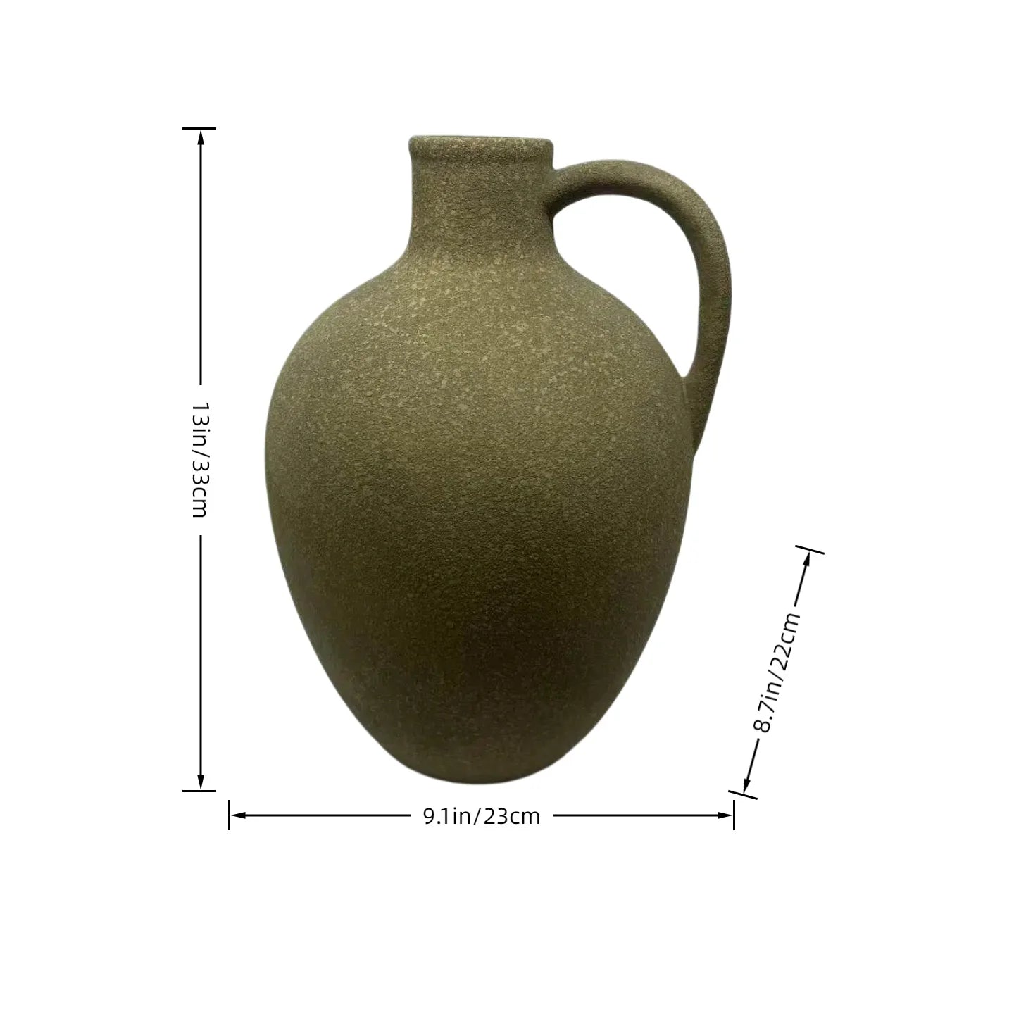 Vase Amphore Céramique Antique – Terre brute, âme méditerranéenne