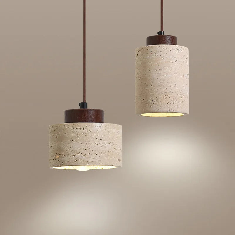 Suspension Pierre – Chaleur brute, élégance naturelle
