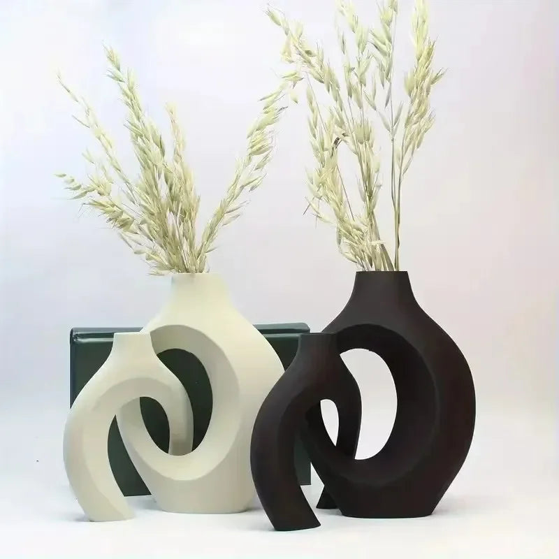 Duo de Vases Arches – Géométrie douce, élégance contemporaine