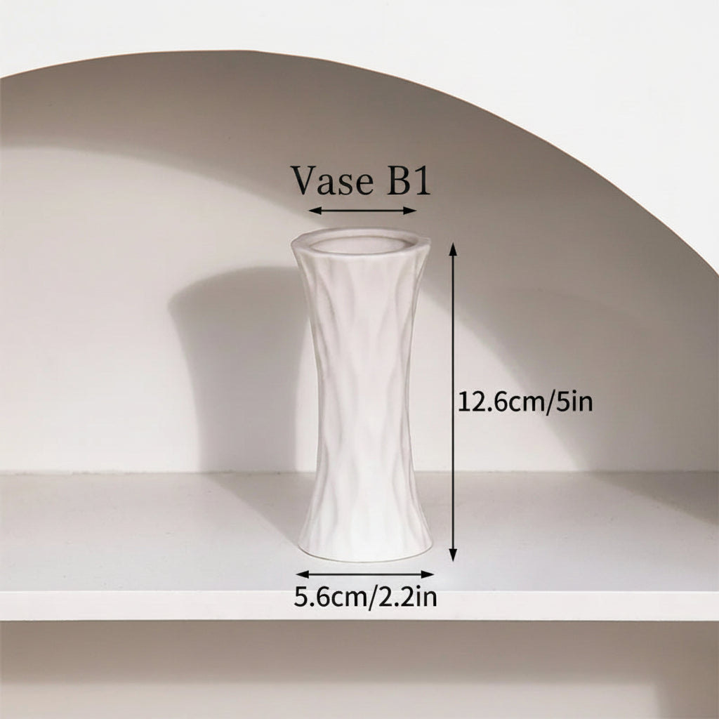 Vase Céramique Rétro – Formes rondes, âme douce