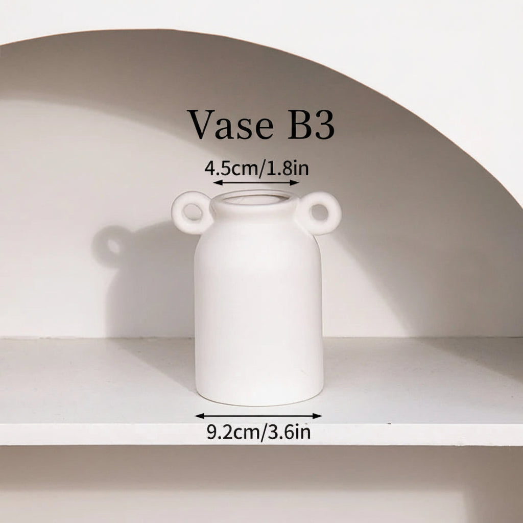 Vase Céramique Rétro – Formes rondes, âme douce