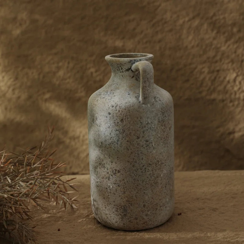 Vase Poterie Craquelée – Mémoire de la terre, beauté du temps qui passe