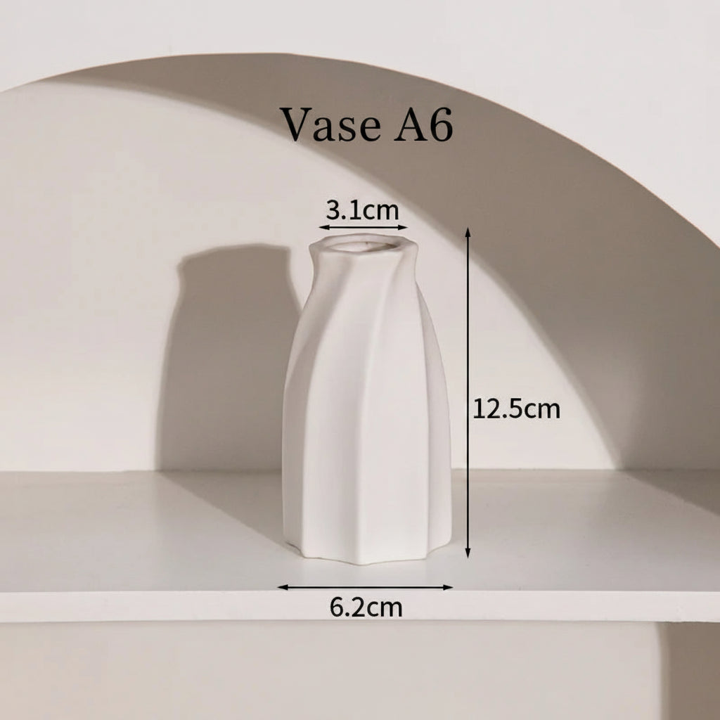 Vase Céramique Rétro – Formes rondes, âme douce