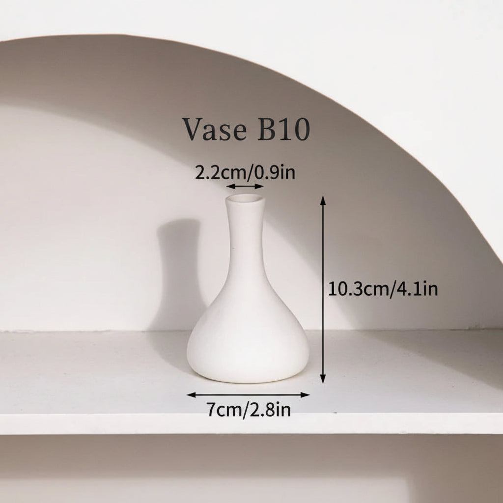 Vase Céramique Rétro – Formes rondes, âme douce