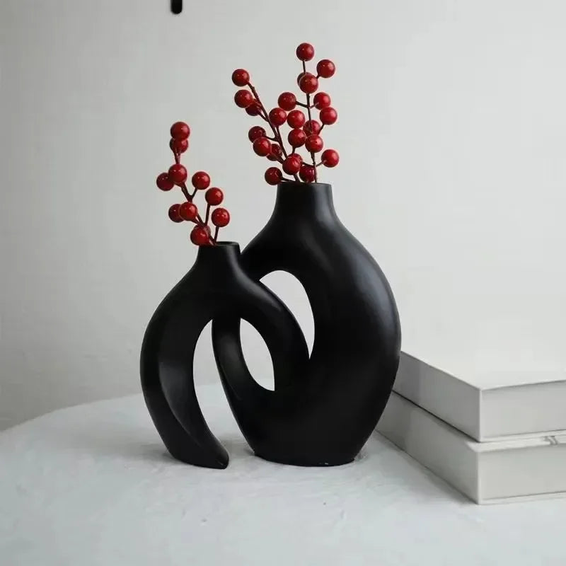 Duo de Vases Arches – Géométrie douce, élégance contemporaine