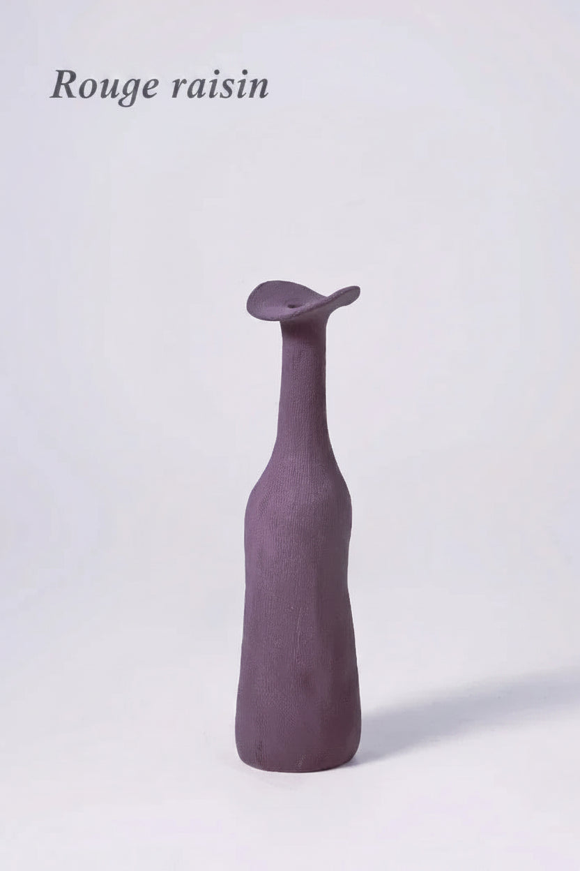 Vase Céramique Morandi – Silhouette brute, palette douce