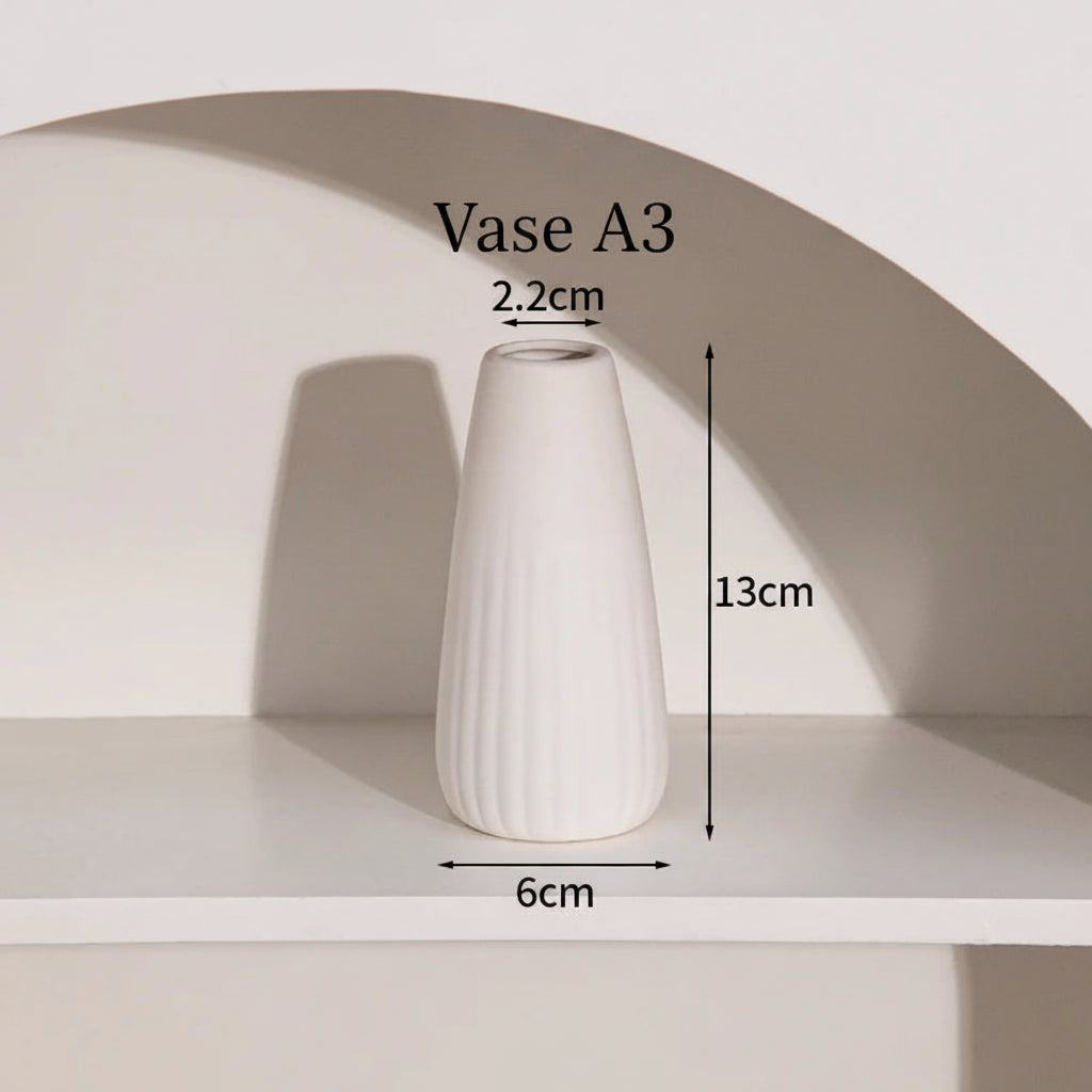 Vase Céramique Rétro – Formes rondes, âme douce