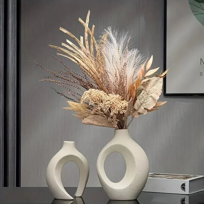 Duo de Vases Arches – Géométrie douce, élégance contemporaine
